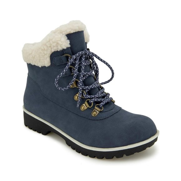 JBU Redrock Women's Ankle Boots Faux Shearling Denim 7M - Picture 1 of 7